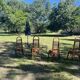 4 chaises vintage en rotin et bambou