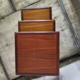 Scandinavian nesting tables in teak from the 1960s.