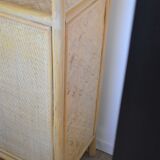 High shelf in vintage rattan