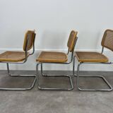 3 Cesca B32 chairs by Marcel Breuer