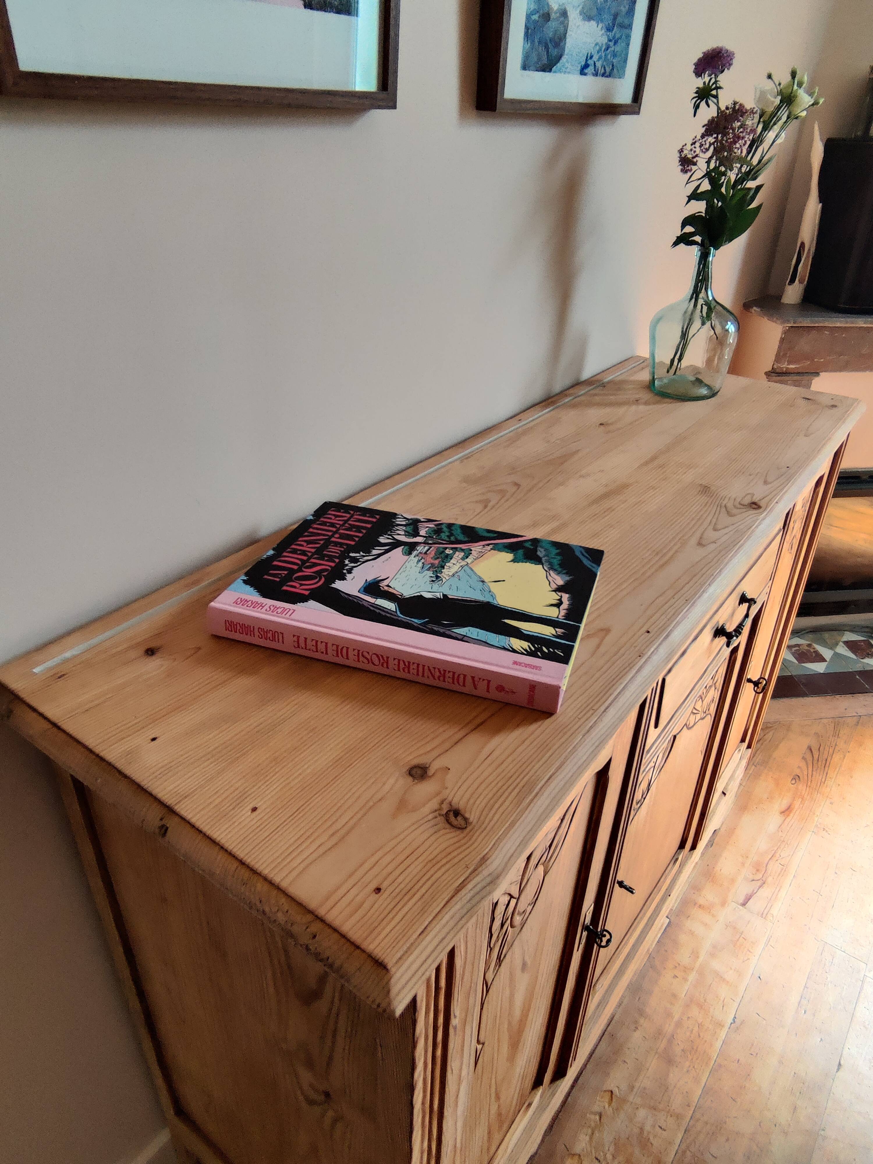 Low wooden buffet