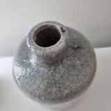 glazed stoneware bottle vase