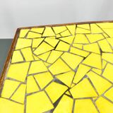 Midcetury Wood & Glass Mozaik Coffee or Side Table, Germany
