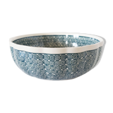 Salad bowl green circular pattern