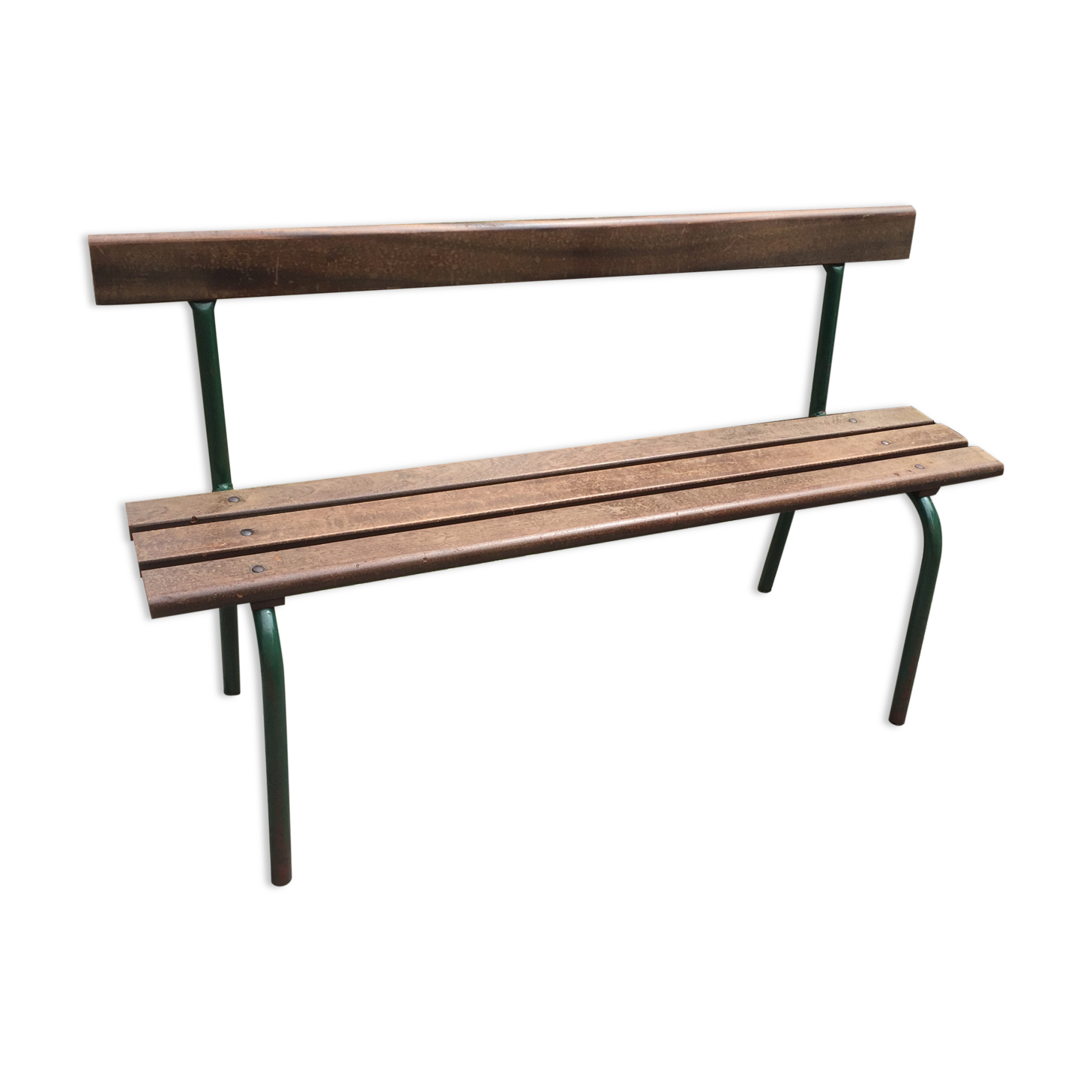 School bench with backrest