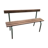 School bench with backrest