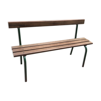 School bench with backrest
