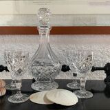 Bohemian crystal liqueur service