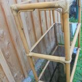 Rattan furniture, smoked shelf