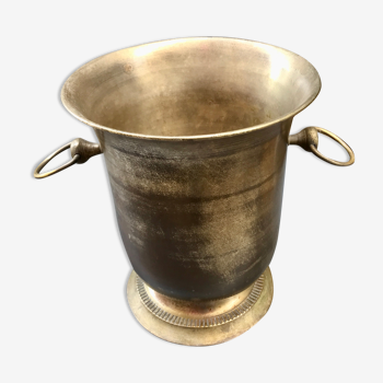 Old brass bucket