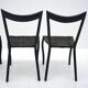 Black Manila dining chairs by Val Padilla for Conran, c.1980