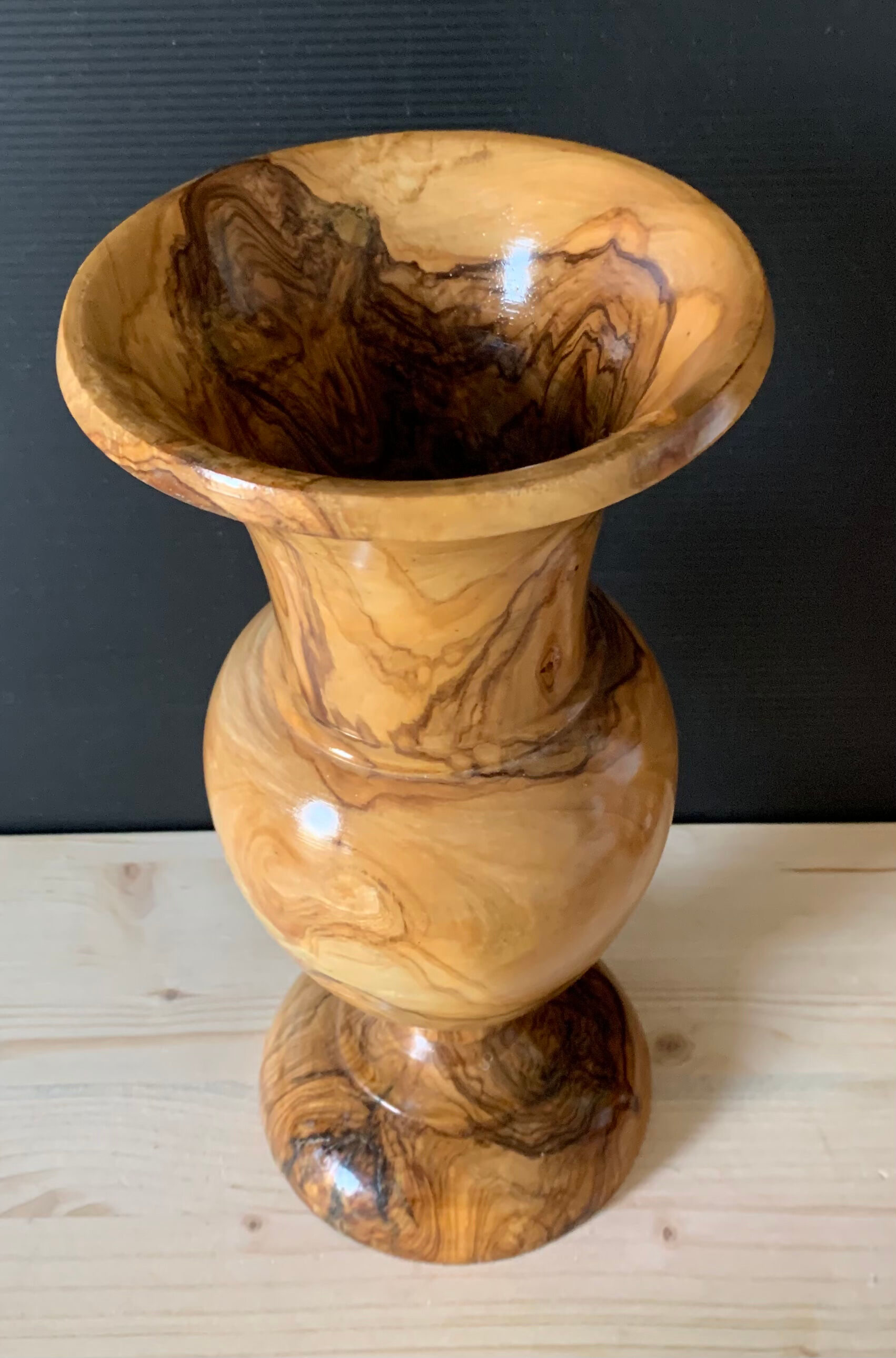 Wooden vase