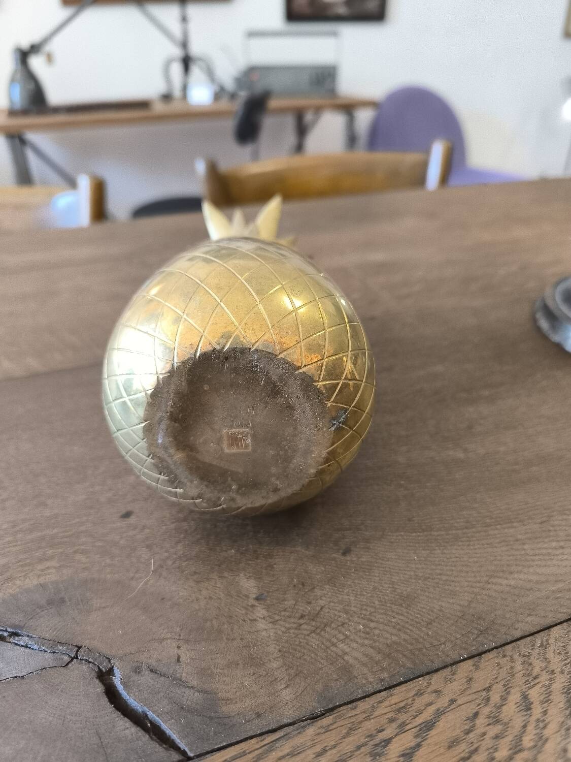 Pineapple Ice Bucket in Brass – Hollywood Regency