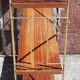 Etagère scandinave string, sur pied (ou mural) bois/ métal doré