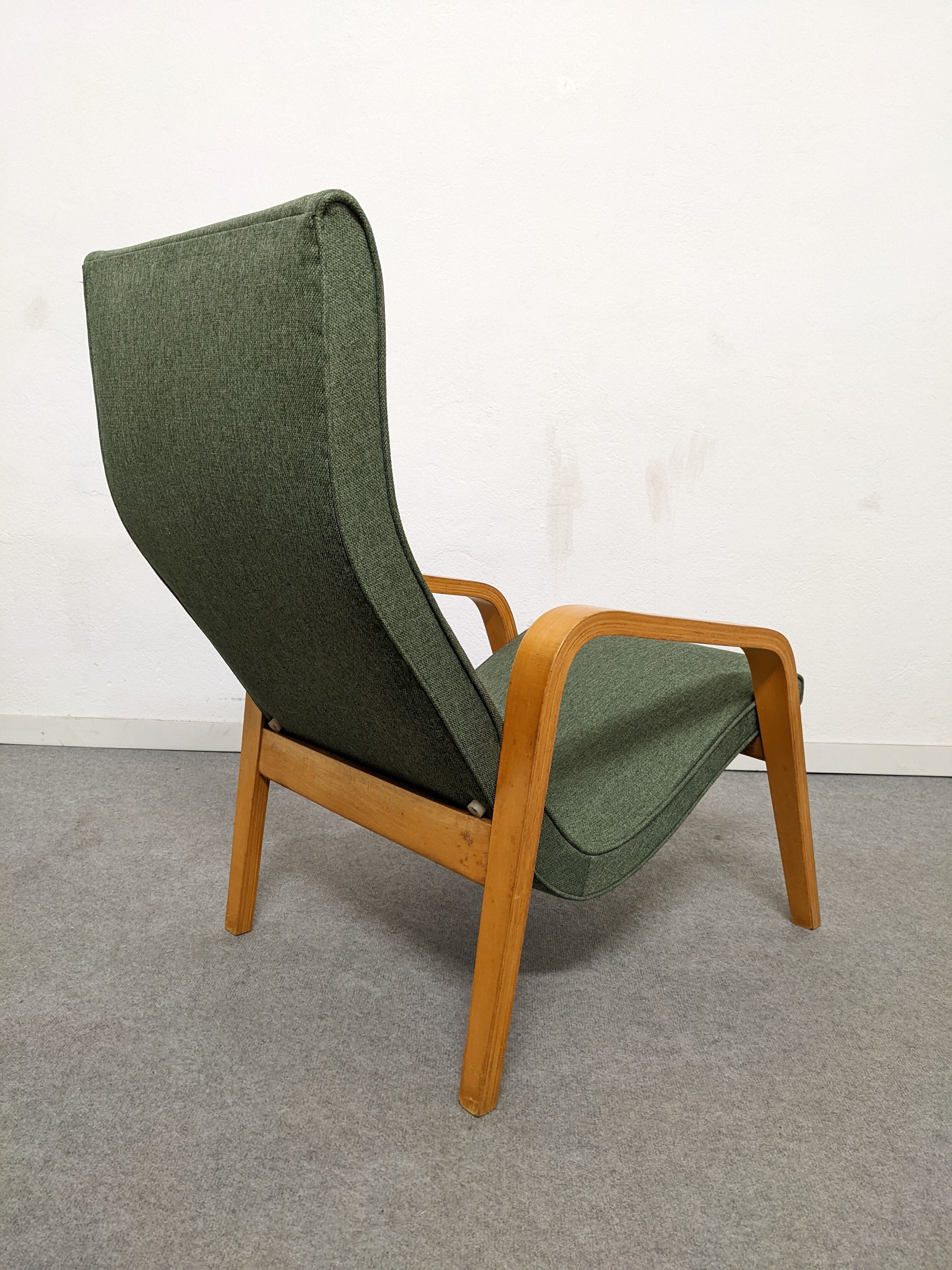 Paire de fauteuils en bois courbé des années 50/60