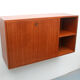 1960s floating wall secretary in teak