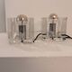 Pair of vintage Nachtmann Leuchten glass lamps