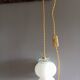Lampe baladeuse nomade opaline blanche, 1950