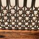 Tray coffee table decorated with a wrought iron trellis from 60-70
