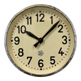 Industrial factory wall clock from Chronotechna, 1950s
