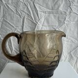 Smoked glass carafe
