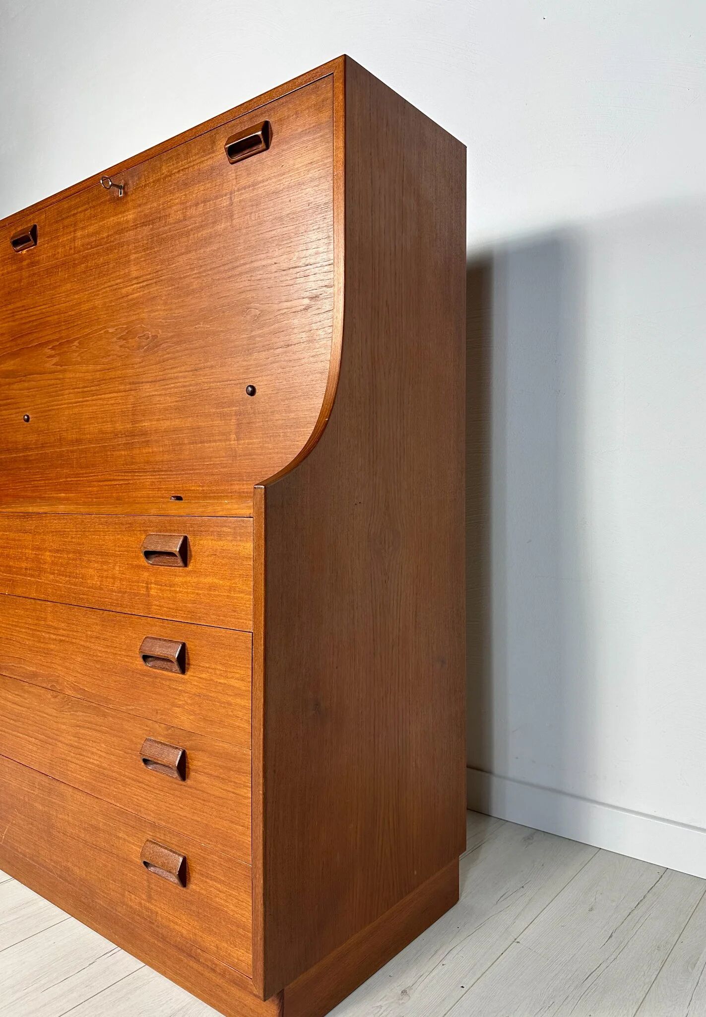1960s Vintage Danish Teak Secretary by Børge Mogensen - Søborg Møbelfabrik