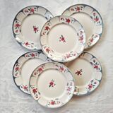 Set of 6 flat plates Moulin des Loups