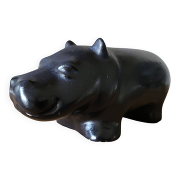 Uppsala Ekeby, hippopotamus, Mari Simmulson, 1950s, figurine.
