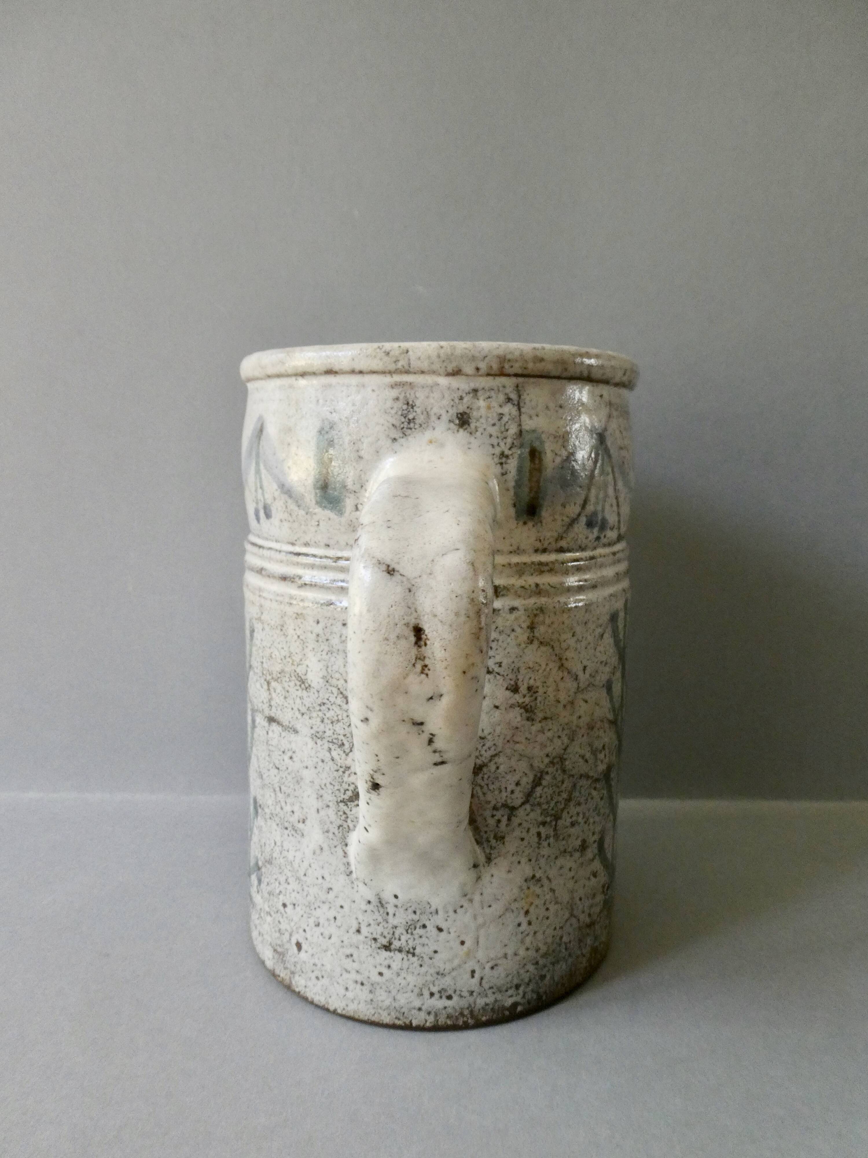 Vallauris ceramic pitcher, Le Murier