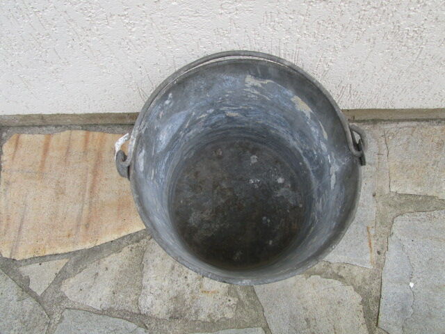 Old zinc bucket