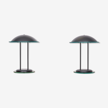 2 lampes de table herda dutch années 1980