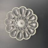 Plat/Coupe Pâquerette en verre transparent