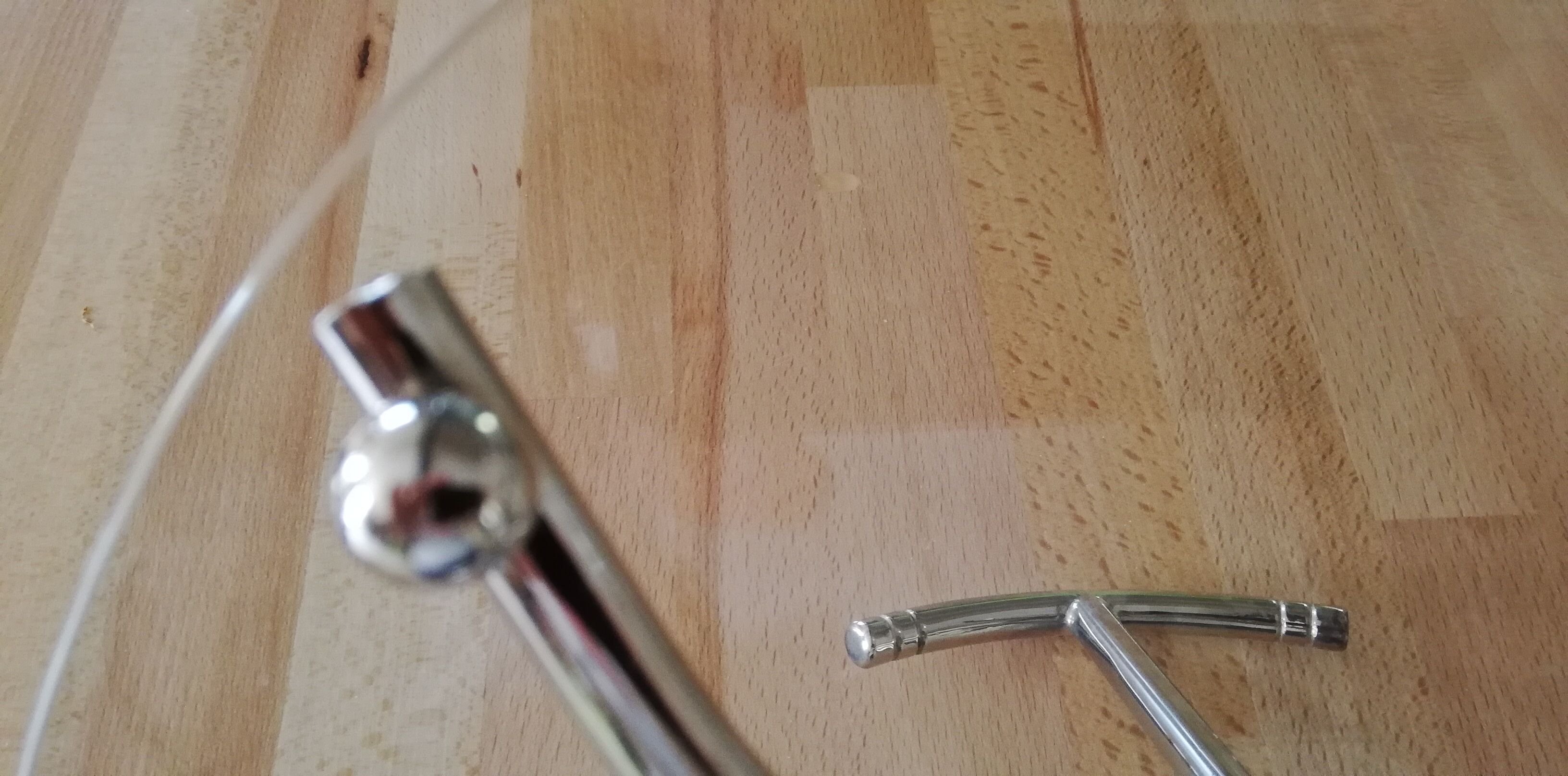 Contemporary glass and steel cheese platter