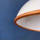Vintage white wooden Steinhauer suspension, pendant lamp in plexiglass.