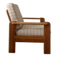 Modernist armchair in solid pine