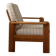 Modernist armchair in solid pine