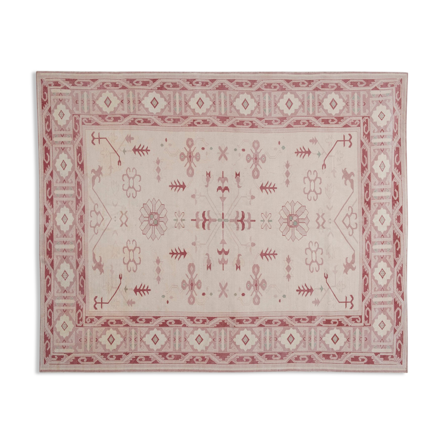 Vintage Oversize Turkish Oushak Rug 196 x 240 cm