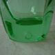 Green crystal vase from the 50s