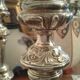 Pair Silver bronze bougeoirs. Loui XIV style. late 19th