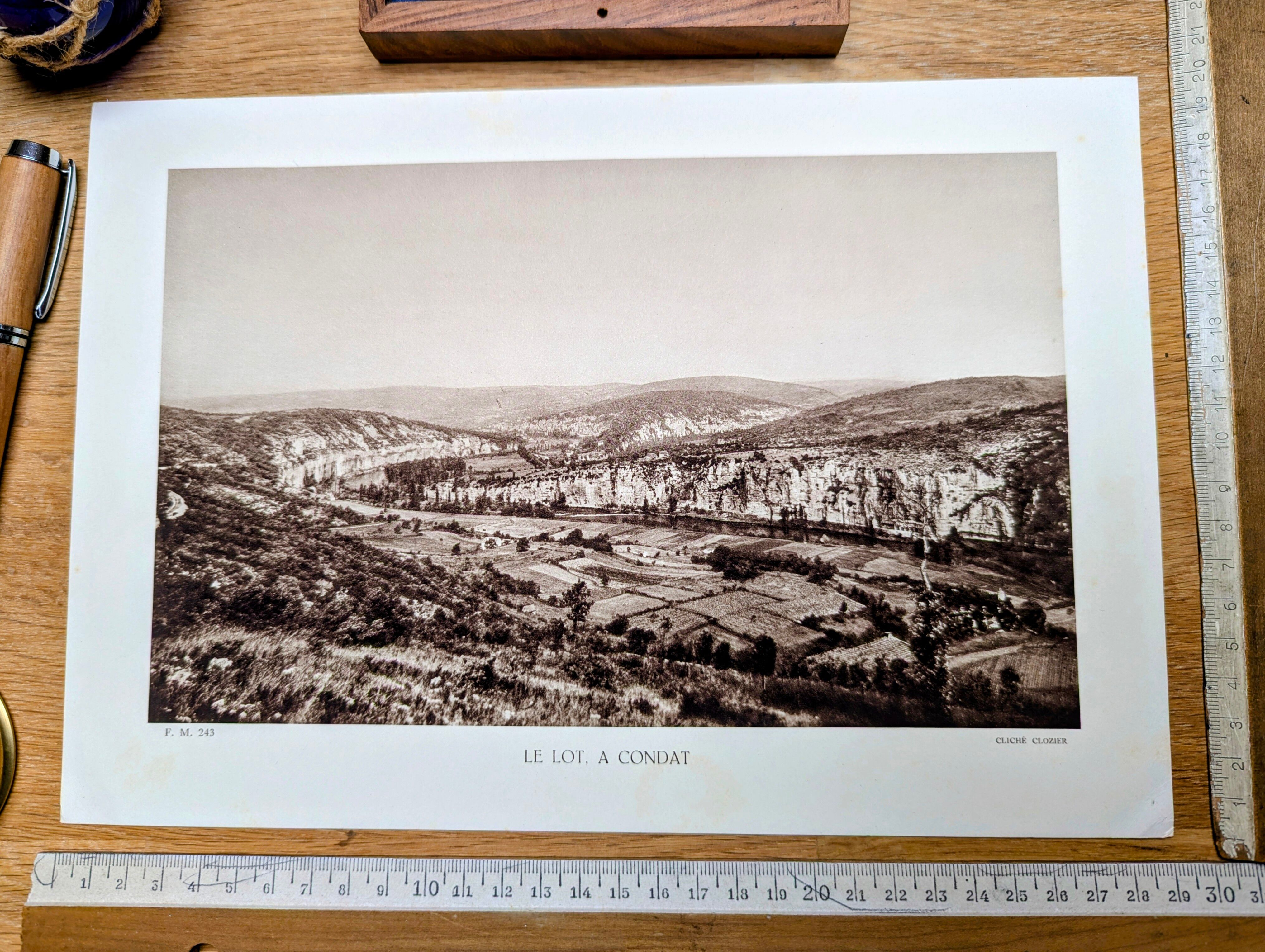 Condat, Lot, printed photo plate from 1942.