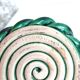 Quimper braided ceramic candle holder signed