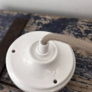 Suspension vintage en opaline marbrée