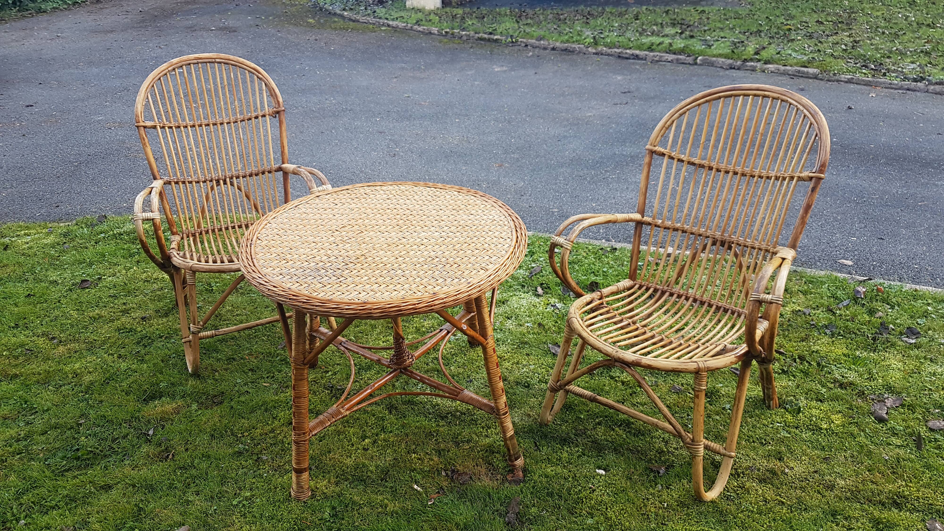 Rattan set 1960