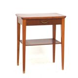 Mahogany bedside table, Sweden, 1950