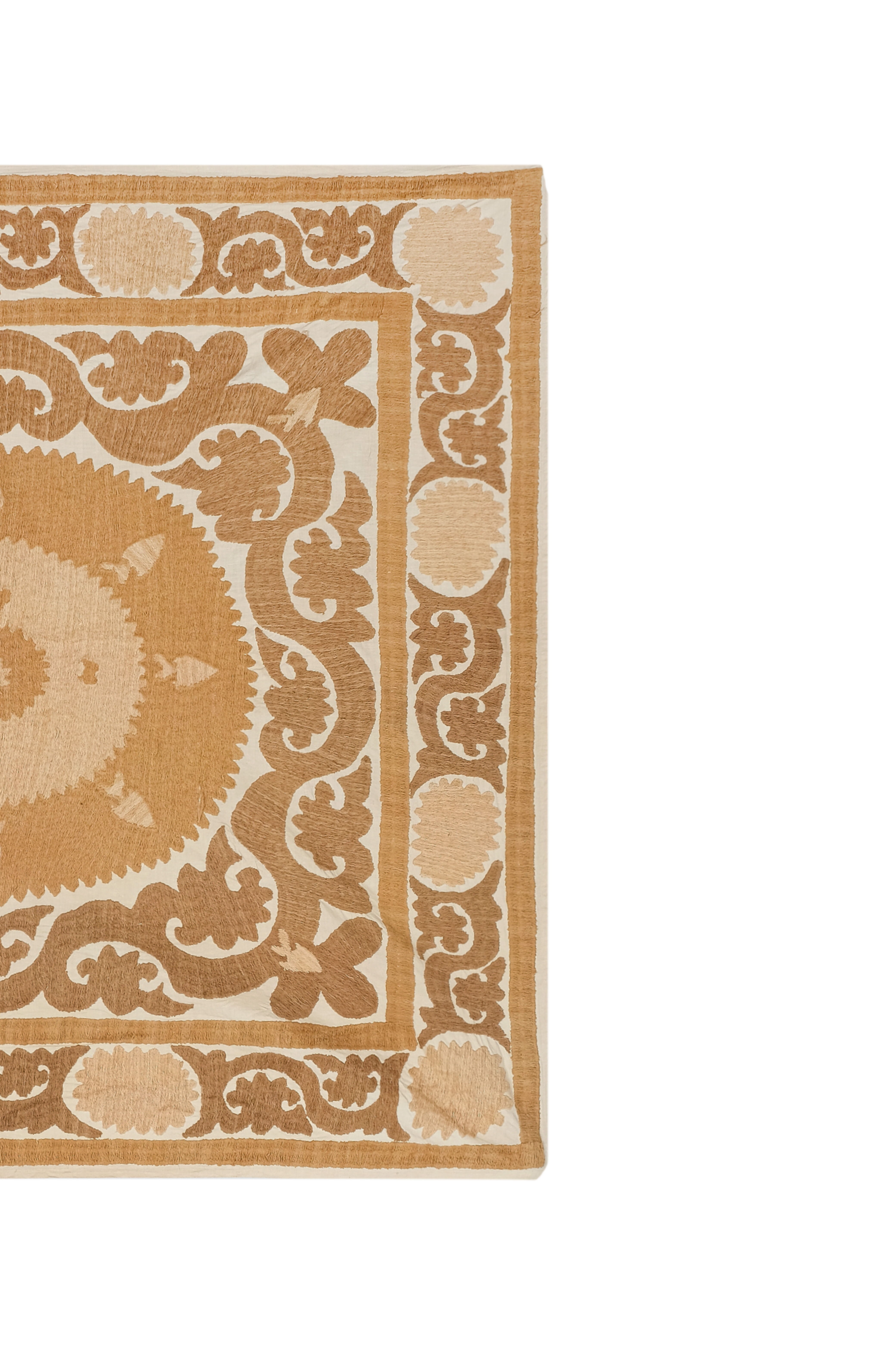 Hand-knotted rug Turkish vintage 127x136 cm