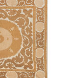 Hand-knotted rug Turkish vintage 127x136 cm