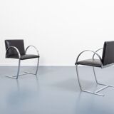 Pair of sculptural Italian chairs from the 1970s