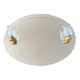 Miroir de salle de bain étagère et lampes