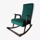 Fauteuil à bascule vintage des années 50.