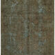 Handmade oriental decorative 1980s 243 cm x 342 cm blue wool carpet